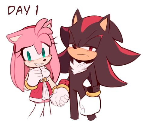 Amy Rose Hedgehog, Shadamy Comics, Blaze The Cat, Sonamy Comic, Naruto Y Hinata, Shadow And Amy, Sonic Heroes, Sonic And Amy, Sonic 3