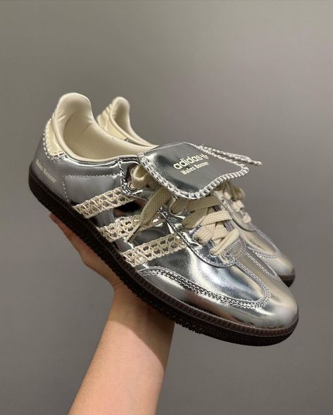 Adidas X Wales Bonner, Everyday People, Shoe Wishlist, Wales Bonner, Metallic Shoes, Shoe Inspo, Aesthetic Shoes, Swag Shoes, Unique Shoes