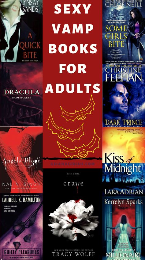 Steamy Vampire Romance Books for adults. Read the best vampire romance books, new vampire and paranormal book list with must read books and novels for everyone who loves to read romance novels with vampires. #vampires #VampireBooks #Fantasy #Paranormal #BOOKS #Booklist Good Vampire Books, Best Paranormal Romance Books, Books About Vampires, Best Vampire Books, Supernatural Romance Books, Spicy Vampire Books, Spicy Vampire Romance Books, Steamy Fantasy Romance Books, Horror Romance Books