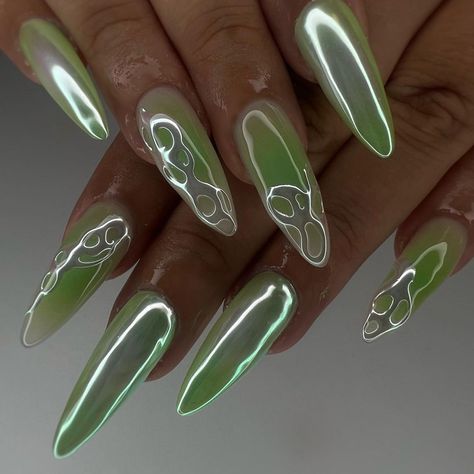 Uñas Ideas, Nails Yellow, Holiday Nail, Green Nail, September 23, Fabulous Nails, Dream Nails, Green Nails, Love Nails