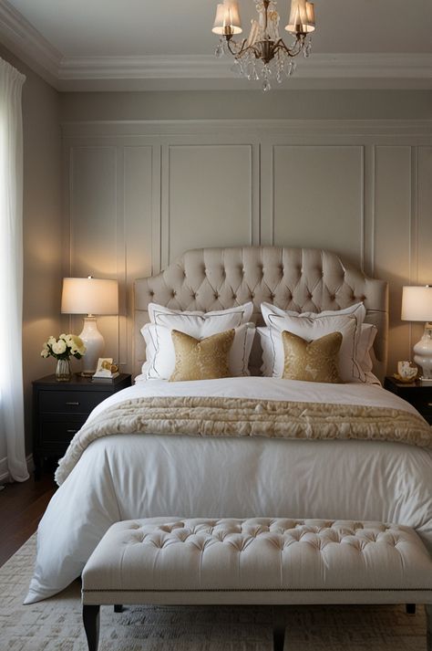 Want to create a romantic white bedroom? Discover 30+ elegant white bedroom ideas for couples that inspire tranquility and intimacy. Whether you prefer minimalist aesthetics or luxurious decor, these designs are perfect for a stylish and cozy retreat. Save these dreamy white bedroom inspirations for your next home makeover! Luxurious Decor, Dreamy Whites, Couple Bedroom, White Bedroom, Luxury Decor, Elegant Decor, Dream Bedroom, Bedroom Inspirations, Timeless Design