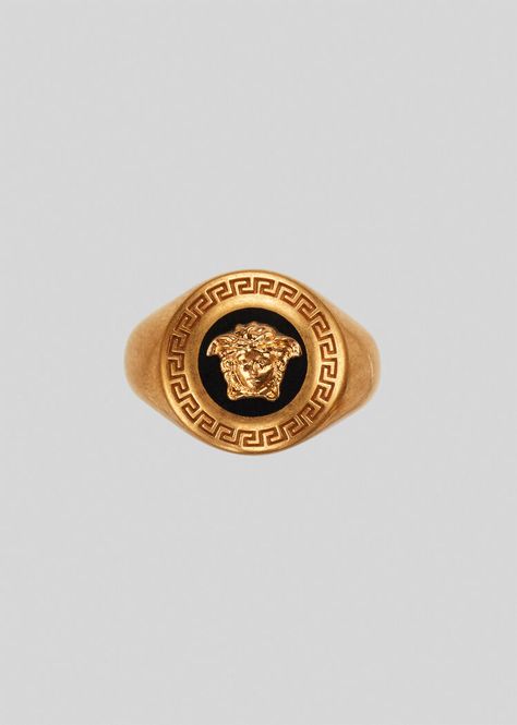 Versace Aesthetic, Medusa Medallion, Gold Coin Jewelry, Versace Ring, Versace Jewelry, Rings Women, Luxury Rings, Neck Chain, Coin Jewelry