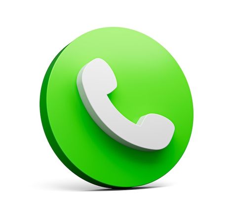 Call icon on a green circle isolated tre... | Premium Photo #Freepik #photo #call-3d #telephone-3d #call-button #telephone Phone Png Icon, Call Image, Freepik Design, Call Photo, Phone Logo Icons, Phone Symbol, Call Png, 3d Phone Icon, Phone Calls