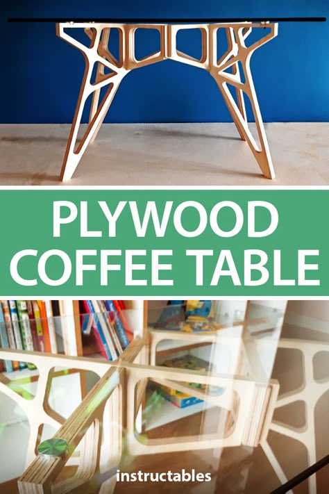 Plywood Cnc Furniture, Cnc Flat Pack Furniture, Plywood Coffee Table Design, Cnc Coffee Table Design, Cnc Dining Table, Simple Cnc Projects, Cnc Furniture Plans Plywood, Plywood Table Design, Cnc Art Woodworking