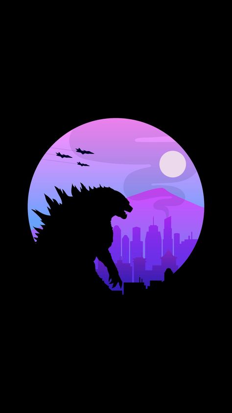 Godzilla And King Kong, Always On Display, Batman Comic Wallpaper, Comic Wallpaper, Godzilla Wallpaper, Adidas Wallpapers, Minimal Wallpaper, Kaiju Art, Make Pictures