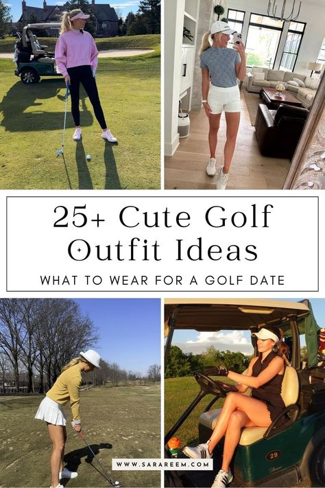 Looking for cute golf outfit ideas to elevate your style on the course? From mini golf dates to Top Golf outings, these golf outfits will keep you looking stylish and feeling comfortable. Golf fashion in 2024 is all about blending style and performance. Whether you're hitting the greens for a competitive tournament, enjoying a fun mini golf date, or spending a casual day at Top Golf, your outfit can make a statement. Golfing outfits for women offer a perfect blend of fashion and practicality. Womens Fall Golf Outfit, Fall Golfing Outfits For Women, Top Golf Date, Charity Event Outfit, Mini Golf Date, Golf Tournament Outfit, Golfing Outfits For Women, Golf Date, Golfing Outfits