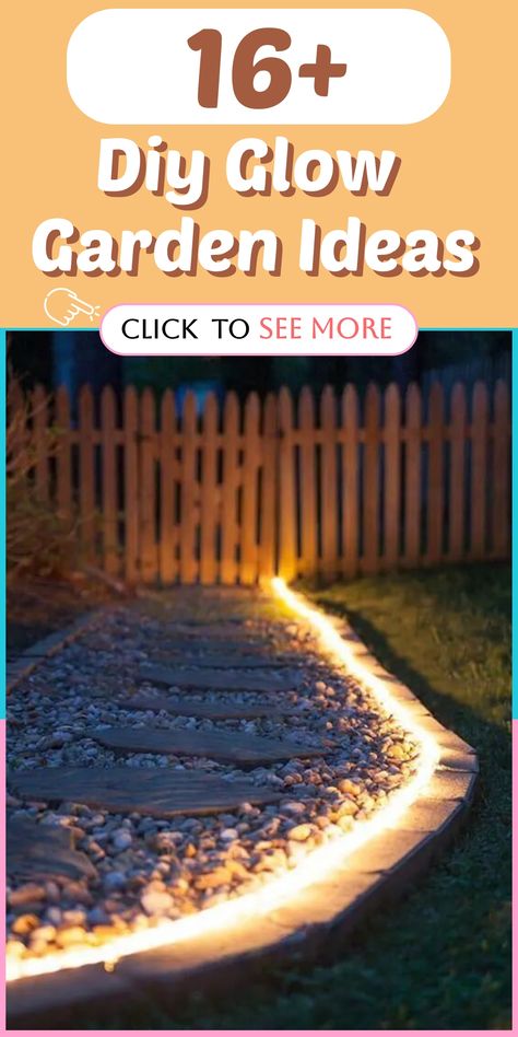 🌟 Light up your garden with these radiant DIY glow garden ideas that will make your outdoor space twinkle with charm. Explore how to make glowing stepping stones using glow-in-the-dark paint or crafting a DIY chandelier with solar lights to illuminate your garden dining area. #radiantgarden #twinklingcharm #DIYillumination Solar Light Pathway Ideas, Solar Pathway Lights Ideas, Solar Outdoor Lighting Ideas, Diy Solar Lights Ideas, Garden Dining Area, Solar Lights Ideas Outdoor, Glow In The Dark Garden, Tin Can Lights, Hanging Mason Jar Lights