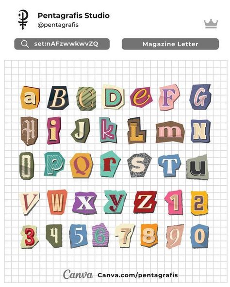 Ransom Letter, Magazine Scrapbook, Scrapbook letter Font fonts #font #fonts 4.56 Magazine Scrapbook, Ransom Letters, Easy Handwriting, Ransom Letter, Cute Fonts Alphabet, Letter Aesthetic, Numbers Tattoo, Year Scrapbook, Pretty Script Fonts