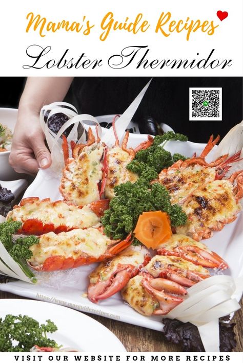 A truly magnificent lobster Thermidor which doesn't require many steps to prepare. Lobster Thermidor is to no surprise an expensive dish to order in a fine dining restaurant. However, it is not a dish that requires much skill to prepare to be honest. All homemaker can definitely make this recipe at home. Lobster Thermidor Recipe, Lobster Thermidor, Crab Dishes, Pinoy Recipes, Lobster Meat, Dining Restaurant, Cooking Wine, Fine Dining Restaurant, Mixed Vegetables