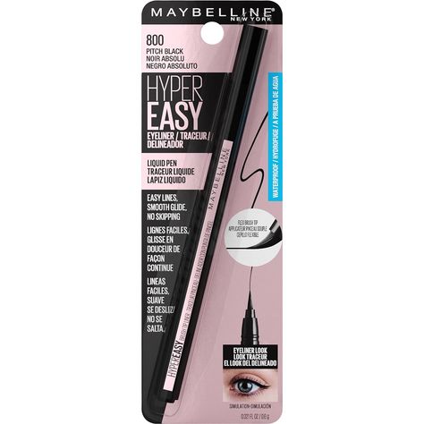 Click for details: https://amzn.to/48I5qa1
Experience a skip-free glide with Maybelline Hyper Easy Liquid Pen Eyeliner. The flex-tip brush ensures easy, stable application, delivering intense color for up to 24 hours without smudging. Maybelline, your go-to for flawless eyes. 💖🖋️ #MaybellineEyeliner #NoSkipGlide Maybelline Eyeliner, Simple Eyeliner, Liquid Eyeliner Pen, Maybelline Makeup, Best Eyeliner, Makeup Wipes, Black Liquid, Easy A, Pitch Black