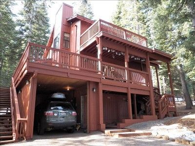 Deck Carport, Tahoe Donner, Stairs Canopy, Cantilever Stairs, Under Deck, Carport Patio, Forest Retreat, Car Port, Garage Addition