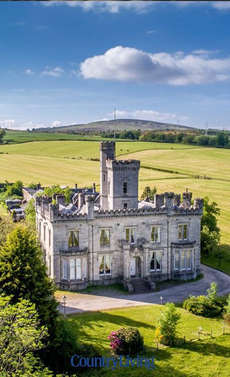 Dalmoak Castle is a breathtaking 14-bedroom gothic mansion situated in the rolling Scottish countryside of Dumbarton — and it's on the market for just £675,000.  #castle #castleforsale #interiors #interiorgoals #housegoals #scotland #housetour #propertyforsale Scottish Manor House Interior, Scottish Castles Interior, Mini Castle House, Scottish Manor House, Modern Castle House, Small Castle House Plans, Dumbarton Castle, Scottish Castles For Sale, Castle House Interior