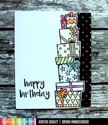 Happy Birthday Cards Handmade, Happy Birthday Cards Diy, Birthday Card Ideas, Cool Birthday Cards, Catherine Pooler, Birthday Card Drawing, Birthday Card Craft, Geometric Mandala, Bday Cards