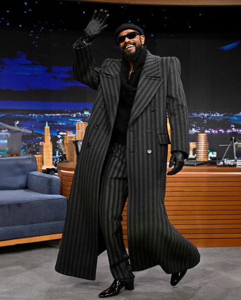 @lakeithstanfield3 On @fallontonight In @ysl | STYLED BY ME Go Watch @bookofclarence Tomorrow Jan 12!!!! Shot By @toddowyoung Tailoring… | Instagram High Fashion Outfits Men, Men's Formal Fashion, Men’s Tailoring, Glam Outfit Men, Futuristic Suits Men, Gentlemen Style, Ysl Men Outfit, Black Men In Suits, Ysl Men