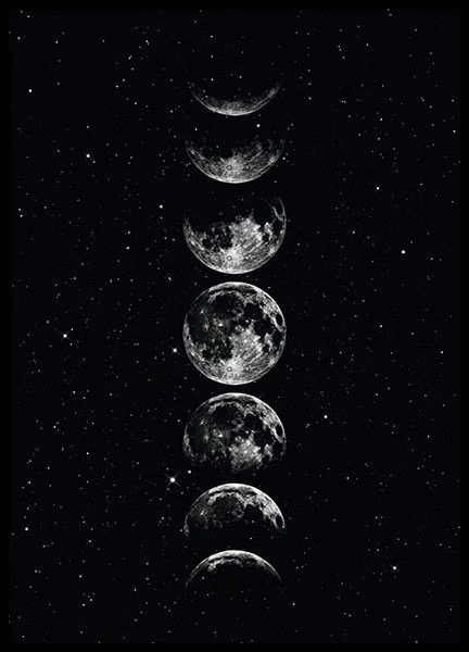 Pin by Phippe Jaminion on Fond d'écran univers | Star wallpaper, Star sky, Dark wallpaper Star Wallpaper, Star Sky, Moon Star, Moon, Black And White, Collage, White, Black