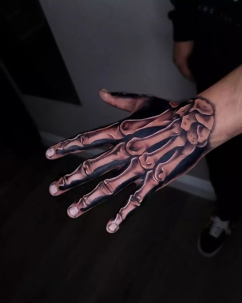 Hand Tattoo Skeleton Bone, Skull Hand Tattoo Stencil, Spiderweb Neck Tattoo, Skeleton Fingers Tattoo, Skeleton Tattoo Hand Men, Bone On Hand Tattoo, Skeleton Hand Tattoo Stencil, Skeletal Hand Tattoo, Hand Bones Tattoo