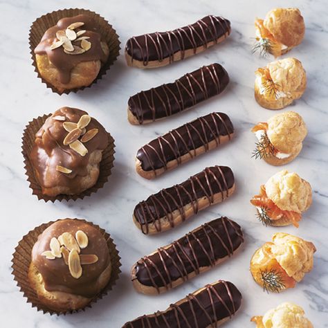 Choux pastry has an unfair reputation for being difficult. Master our easy recipe and you'll be able to make perfect profiteroles and éclairs or even a showstopping croquembouche. Choux Paste, Afternoon Tea Recipes, Choux Pastry, French Pastry, Delicious Magazine, Cream Puff, Food Articles, Pastry Dough, French Pastries