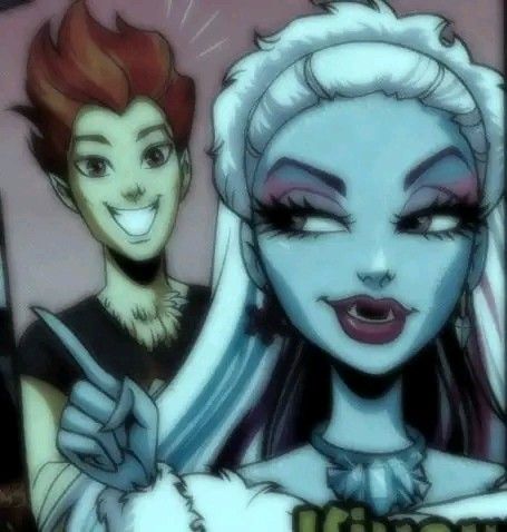 Abby Bominable And Heath, Monsterhigh Fanart, Monster High Abby, Abby Bominable, Monster High Makeup, Abbey Bominable, Arte Monster High, Monster High Pictures, Moster High