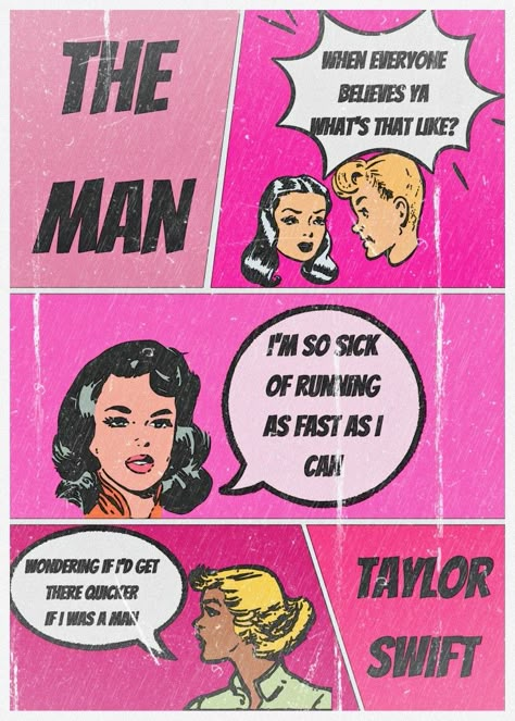 If I Was A Man Taylor Swift, Taylor Swift The Man Aesthetic, The Man Poster Taylor Swift, Taylor Swift Comic Poster, The Man Taylor Swift Wallpaper, Taylor Swift The Man Wallpaper, The Man Taylor Swift Lyrics, The Man Taylor Swift Aesthetic, The Man Aesthetic