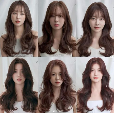 Korean Long Hairstyle, Long Hairstyle Ideas, Pretty Hair Cuts, Long Hair Perm, Hairstyle Ideas Easy, Hair Inspiration Long, Long Hairstyle, Girl Haircut, Hairstyles For Layered Hair