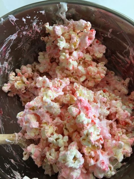 Pink Marshmallow Popcorn Balls | CatchMyParty.com Pink Popcorn Balls, Marshmallow Popcorn Balls, Popcorn Balls Recipe, Marshmallow Popcorn, Gluten Free Marshmallows, Pink Marshmallow, Pink Popcorn, Pink Marshmallows, Popcorn Balls