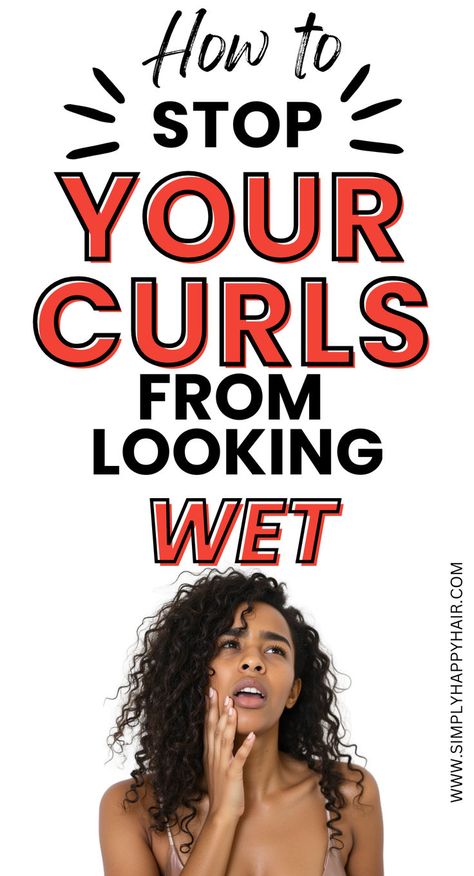 Learn why my curls look wet + how to fix it. Why your curls look wet, why my curls look stringy, how to fix stringy hair. hair care, how to care for wet curls, caring for wet curls, wet hair fix, why do my curls always look wet, why does my curly hair look wet. Stringy Hair, Wet Curls, Hair Questions, Hair Fixing, Wet Hair, Damaged Hair, Fix It, Hair Hacks, Hair Looks