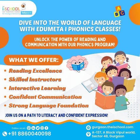 Phonics not only trains a child for reading fluency but also helps in writing correct spelling. Edumeta Phonics program is a literacy that supports too.... Have you enrolled your child in any Phonics Program? #phonics #phonicsfun #phonetics #phonicsclass #writingforkids #instateacher #instaparents #kindergarten #kindergardenteacher #proudteacher Phonics Classes Pamphlet, Project Read Phonics Program, Really Great Reading Phonics Program, Phonics Skills Progression, Advanced Phonics, The Power Of Reading, Phonics Programs, Reading Fluency, Interactive Learning