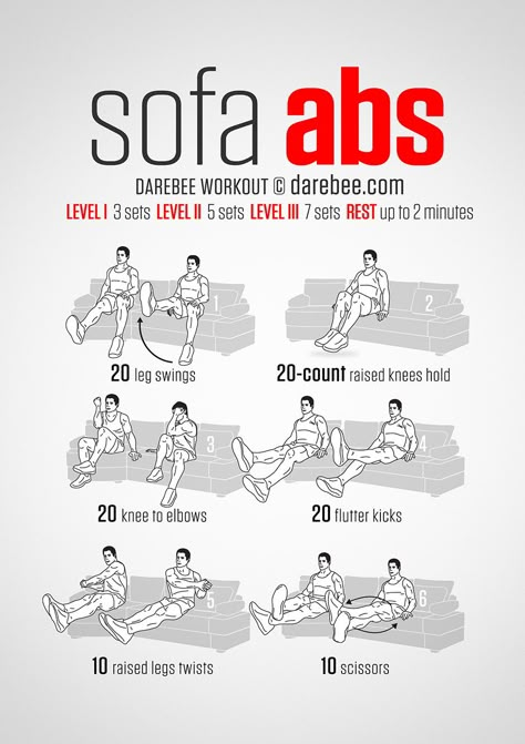 Sofa Abs Workout Darebee Workout, Fitness Routines, Trening Abs, Fitness Challenge, Ab Workouts, Body Fitness, Motivation Fitness, Health Exercise, Getting Fit