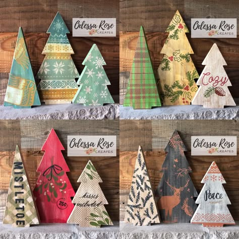 Chalk Couture Christmas, Wooden Trees, Dollar Store Christmas Crafts, Chalk Couture Ideas, Wall Christmas Tree, Couture Ideas, Wooden Christmas Decorations, Dollar Store Christmas, Christmas Mason Jars