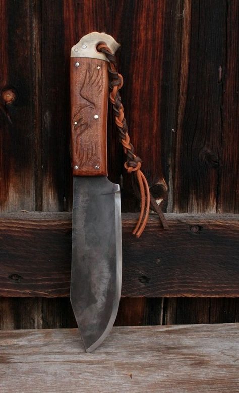 Bushcraft Knives Handmade, Bush Knife, Viking Knife, Forging Knives, Bushcraft Knife, Knife Skill, Knife Patterns, Handcrafted Knife, D2 Steel