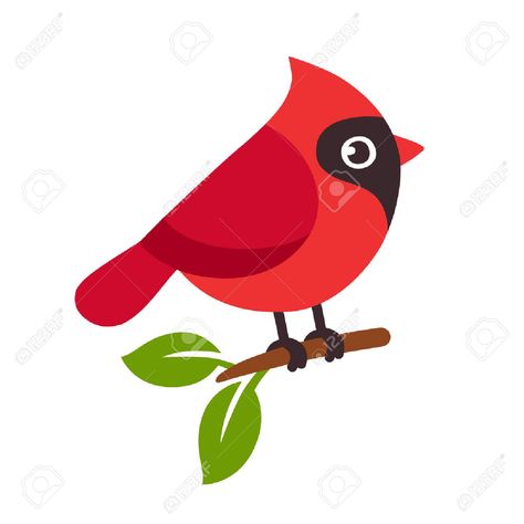 Cardinal Drawing, Bird On Tree Branch, Office Drawing, Neat Gift Ideas, Bird Vector, Bird Stencil, Cartoon Chicken, Northern Cardinal, Stained Glass Birds