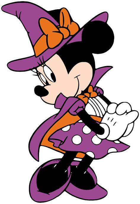 Witch Minnie Mouse, Cute Disney Clipart, Halloween Drawings Disney, Disney Halloween Png, Disney Halloween Clipart, Disney Halloween Drawings, Disney Halloween Characters, Disney Halloween Art, Halloween Disney Characters