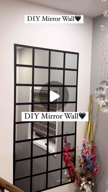 Paint Mirror Ideas, Wall Mirror Diy Ideas, Blodlonn Ikea Mirror Hack, Dyi Mirror, Diy Wall Mirror Ideas, Mirror Diy Ideas, Hallway Mirror Ideas, Ikea Mirror Wall, Mirror Frame Ideas