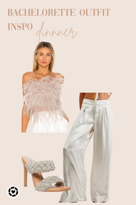 Bachelorette party outfit inspo for brides satin pants feather top

Follow my shop @brooketarynartistry on the @shop.LTK app to shop this post and get my exclusive app-only content!

#liketkit 
@shop.ltk
https://liketk.it/3vuPR White Jeans Bachelorette Outfit, Feather Bachelorette Outfit, White Pants Party Outfit, Fall Bachelorette Party Outfit Bride, Bachorlette Party Outfits Bride, Bachelorette Outfit For Bride Night, Bachorlette Party Outfits, Bride After Party Outfit, Sequin Bachelorette Party Outfit