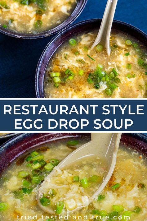 Recipe For Egg Drop Soup, Quick And Easy Egg Drop Soup, Chicken Noodle Egg Drop Soup, Quick Egg Drop Soup, Easy Lunch Soup Recipes, Easy Eggdrop Soup Recipe, Asian Egg Drop Soup, Healthy Egg Drop Soup Recipe, Restaurant Egg Drop Soup