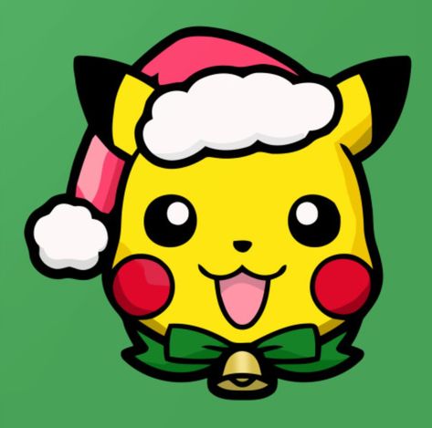 Christmas Pikachu Drawing, Christmas Pokemon Art, Pokemon Christmas Art, Crismas Drawings Ideas, Pokémon Christmas, Christmas Pikachu, Pikachu Christmas, Christmas Pokemon, Fun Chalk Art