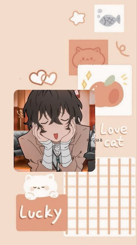 Aesthetic Manga Wallpaper Iphone, Dazai Aesthetic Wallpaper, Cute Anime Wallpapers Aesthetic, Dazai Wallpaper Aesthetic, Soft Anime Wallpaper, Wallpaper Aesthetic Anime, Aesthetic Anime Manga, Chibi Wallpaper, Anime Lock Screen Wallpapers