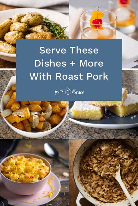 When paired with side dishes that complement it perfectly, roast pork is transformed from an everyday protein, into a special, celebratory meal. Elevate your pork roast with our winning recipes for perfectly paired side dishes, desserts, salads, and drinks. #roastpork #roastporksides #roastporksidedishes #sides #sidedishes #pork #porksides #porkdishes #porkdinner #springrecipes #springfood Roast Pork Sides Dishes, Side Dishes For Crown Roast Pork, Pork Shoulder Roast Side Dishes, Sides With Pork Loin Roast, Pork Roast Easter Dinner, Sides For Crown Roast Of Pork, Side Dishes Pork Tenderloin, Roast Pork Dinner Sides, Side Dishes With Pork Roast