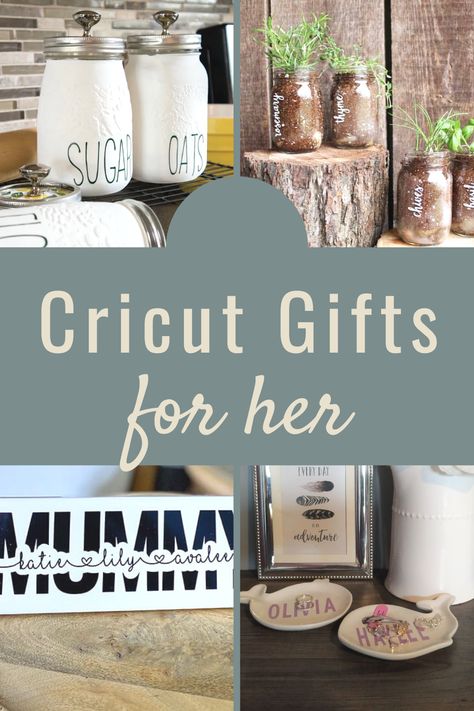 Gift Ideas for her with Cricut Cricut Birthday Gift Ideas For Mom, Personalized Gifts For Women Cricut, Cricut Gifts For Sister In Law, Mother In Law Cricut Gift Ideas, Cricut Projects For Mom Gift Ideas, Easy Cricut Gifts For Friends, Cricut Gifts For Sister, Cricut Ideas For Mother’s Day, Easy Cricut Birthday Gifts