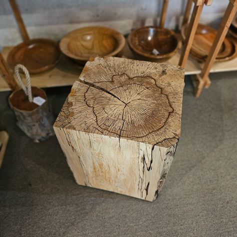 This ‘Cutty’ spalted beech wooden cube table has such a captivating top surface. Perfect as a side table with hardwearing wax varnish finish, and we have hollowed it out so it’s easier to move around. This can be seen @danselgallery or I have trunk sections of spalted brown ash, oak, sweet chestnut and spalted beech too. DM to commission your cube table or visit links to the portfolio in bio. #indoorfurniture #cubetable #blocktable #woodenfurniture #handmadefurniture #bespokefurnituredesig... Spalted Beech, Sweet Chestnut, Cube Table, Block Table, Wooden Cubes, Raw Wood, The Blocks, Bespoke Furniture, Handmade Furniture