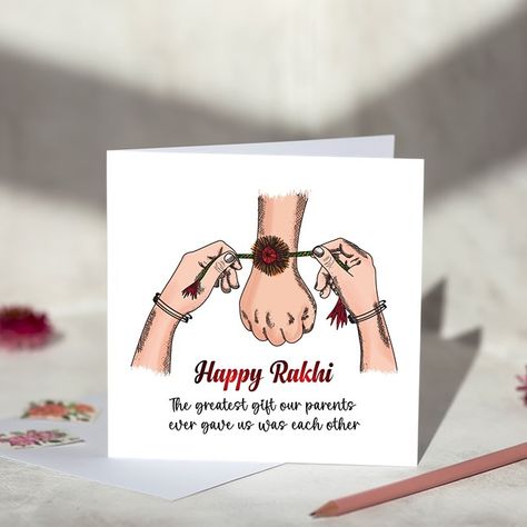 Whether you’re near or far, our Rakhi cards are the perfect way to convey your love and appreciation. #rakhigifts #rakhicards #rakshabandhan #rakshabandhangifts #siblinglove Raksha Bandhan Cards, Raksha Bandhan Greetings, Rakhi Cards, Buddha Gifts, Diwali Cards, Raksha Bandhan Gifts, Happy Rakhi, Sibling Love, Eid Cards