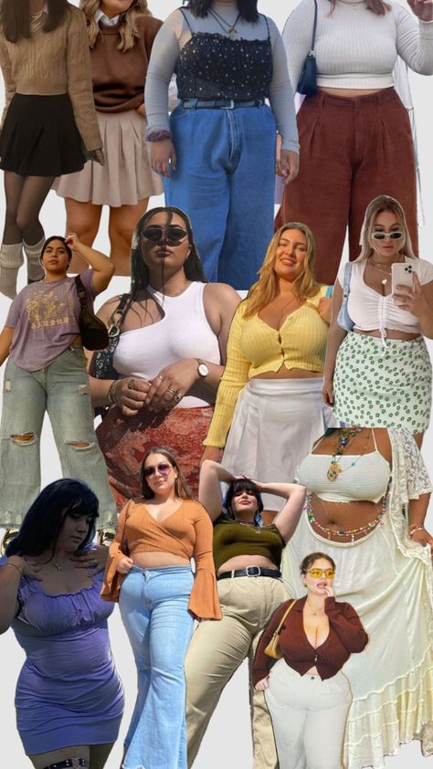 Chubby Style Summer, Chubby Girl Outfits, Chubby Style, Plus Size Baddie Outfits, Midsize Outfits, Flattering Outfits, Chubby Fashion, Curvy Model, Curvy Girl Fashion