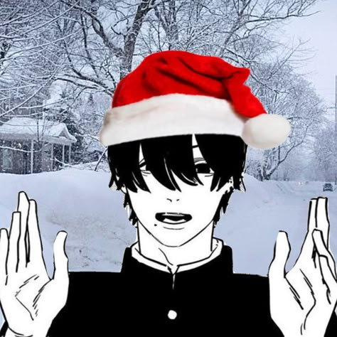 Csm Christmas Matching Icons, Yoshida Chainsaw Man Icons, Csm Christmas Pfp, Csm Christmas Icon, Csm Christmas, Chainsaw Man Christmas, Christmas Pfp Matching, Pfp Emo, Avatar Theme