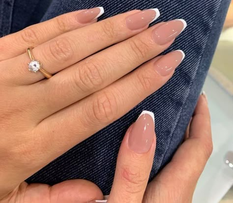 Short Narrow Nails, French Manicure Ballerina Nails, Ballerina Tip Nails, Cute Simple Nail Designs, Classy Nail Ideas, Rocker Nails, Nail Ideas Acrylic, Ballerina Nails Designs, Sheer Nails