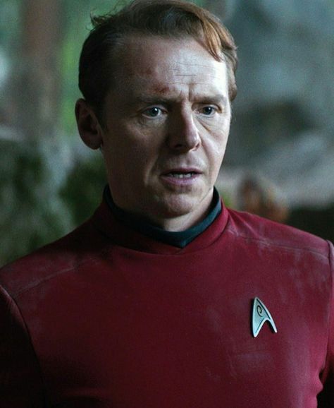 Scotty thought "landing party" meant giggles and girls. Montgomery Scott, Scotty Star Trek, Big Television, Film Star Trek, Star Trek 2009, New Star Trek, Star Trek Beyond, Simon Pegg, Star Trek Tv