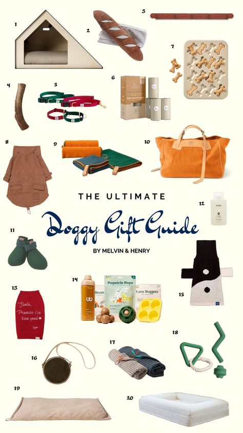 The Ultimate Doggy Gift Guide By Melvin And Henry- 2023 — Go French Yourself Dog Gift Guide, Pet Parent Gifts, Shed Antlers, Walking Bag, Pet Shampoo, Wood Dog, Health And Happiness, Martingale Collar, Pet Owner