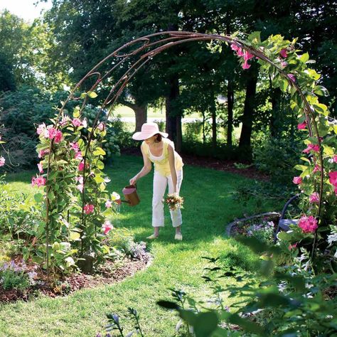 Archway Garden, Garden Arch Trellis, Garden Archway, Gazebo Plans, Arch Trellis, Building A Pergola, Pergola Design, Garden Arbor, Garden Arches