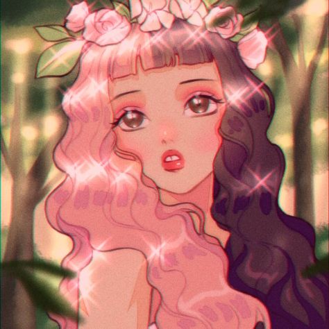 2,981 Likes, 76 Comments - Artist 🌙 (@luverihu) on Instagram: “which cry baby  song next ? 🍭 Training wheels this time 😊 #trainingwheels #crybabysong…” Melanie Martinez, Hair, Anime