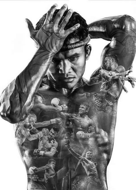 Muay Thai Workouts, Buakaw Banchamek, Muay Thai Tattoo, High Key Portrait, Muay Thai Martial Arts, Boxe Thai, Thai Tattoo, Sports Design Inspiration, Martial Arts Techniques