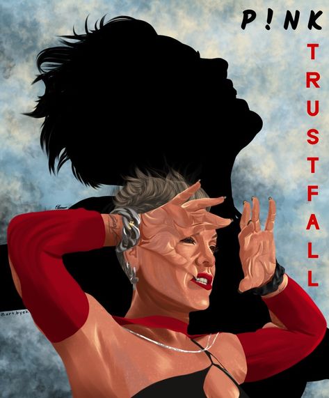 P!nk - Trustfall fanart P!nk So What, P!nk Wallpaper, P Nk, Concert Scrapbook, Pink Singer, All I Ever Wanted, Nails Designs, Scrapbook Ideas, Album Art